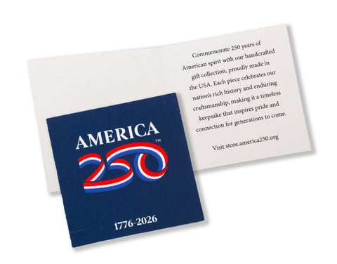 America250 Sea to Shining Sea Commemorative Ornament (Aluminum and Crystals)