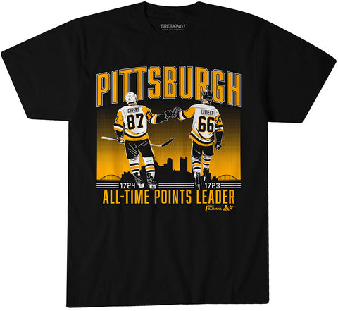 Sidney Crosby and Mario Lemieux: Pittsburgh All-Time Points Leader