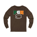 PGH Series Irish Flag - St. Patty's Day - Long Sleeve Tee Long-sleeve Printify S Heather Brown