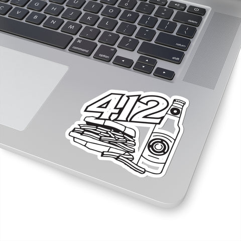 412 Icon -  Kiss-Cut Stickers