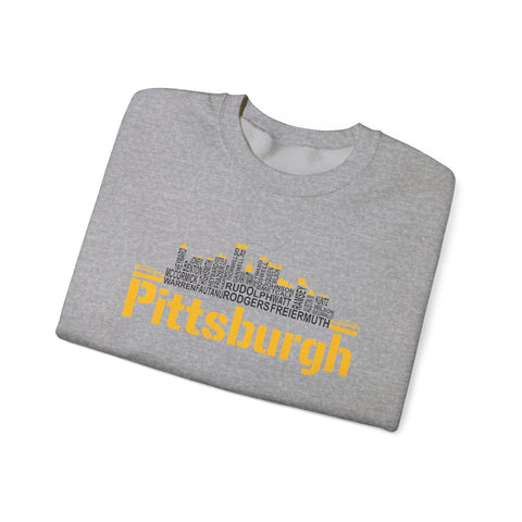 Pittsburgh Football Team Names - Heavy Blend™ Crewneck Sweatshirt