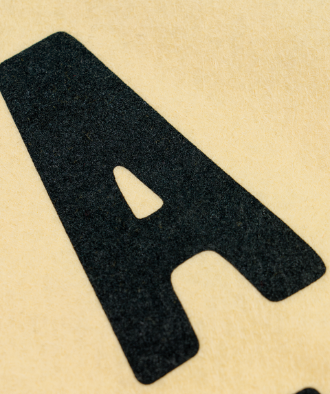 Camp Flag - Give A Damn Cream Black Flag | Oxford Pennant Motivational Decor