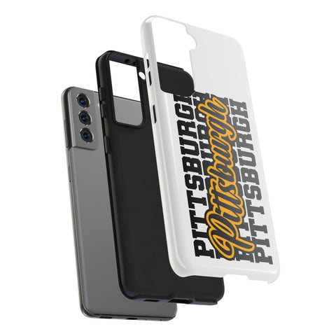 Pittsburgh Typography - iPhone Phone Case Mate Tough