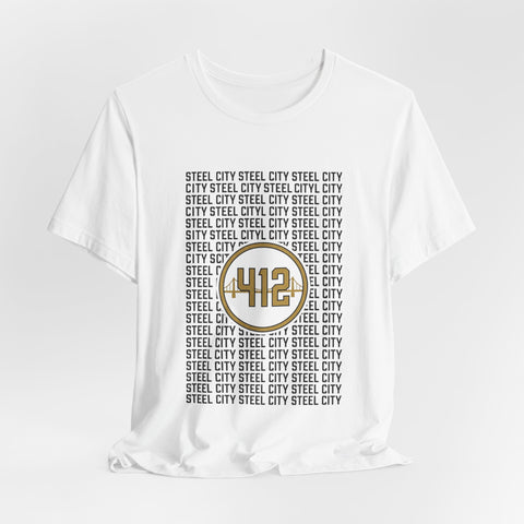 412 Steel City Tee | Pittsburgh 412 Area Code