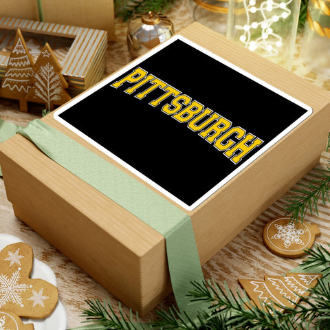 Pittsburgh Varsity Letters Block Stickers