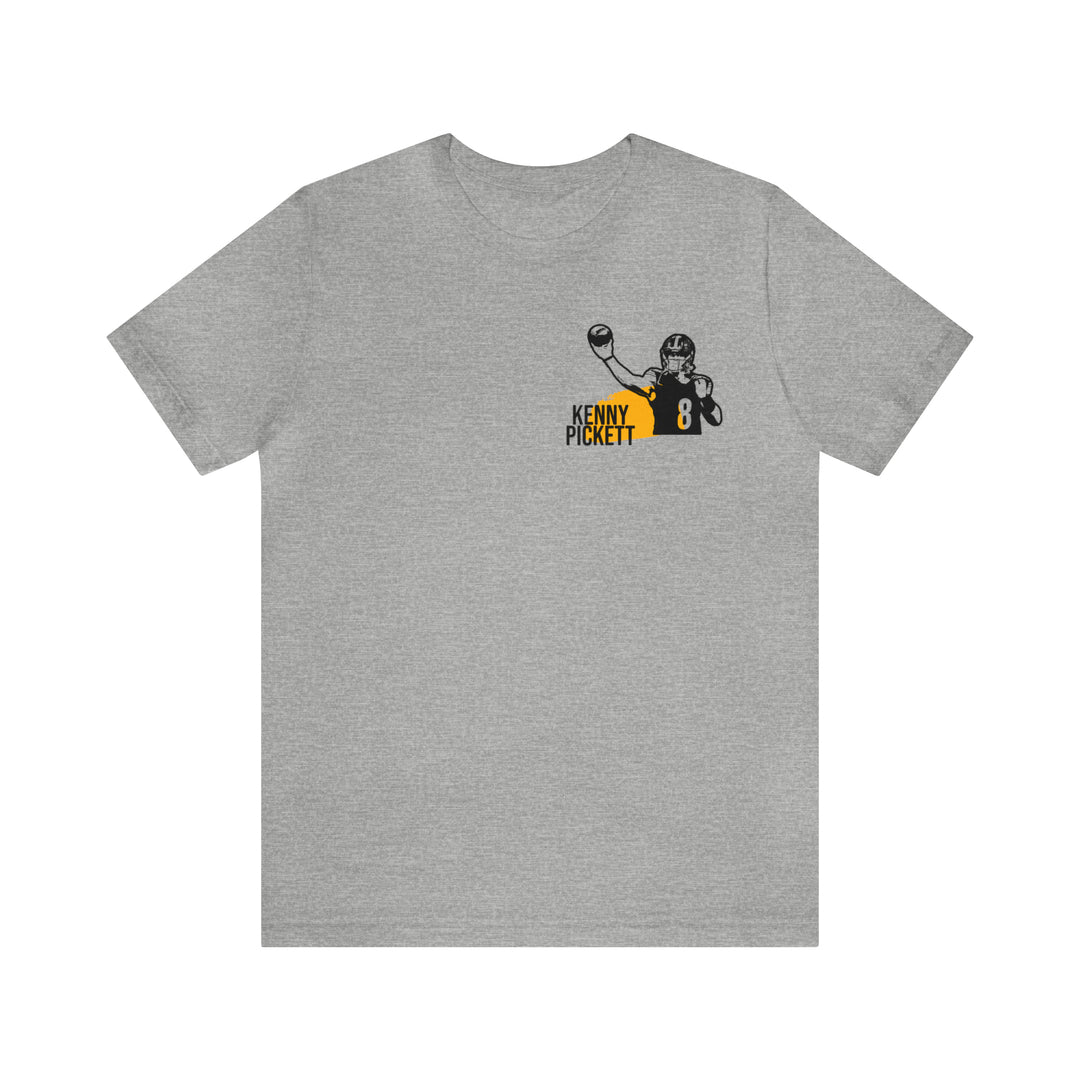 Kenny Pickett Headliner Series T-Shirt - GRAPHIC ON BACK -  Short Sleeve Tee T-Shirt Printify Athletic Heather S 