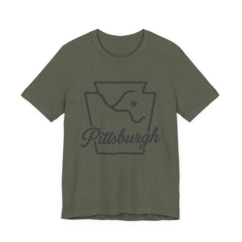 Pittsburgh Keystone Rivers - Unisex Jersey Short Sleeve Tee