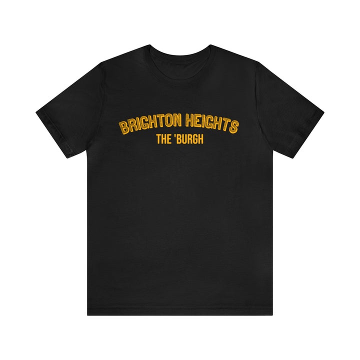 Brighton Heights  - The Burgh Neighborhood Series - Unisex Jersey Short Sleeve Tee T-Shirt Printify Black S 