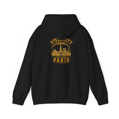 Steel City Paris - Unisex Heavy Blend™ Hooded Sweatshirt (Design on Back)