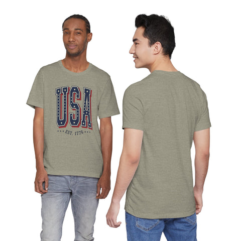 USA vintage varsity tee | 4th of July patriotic graphic