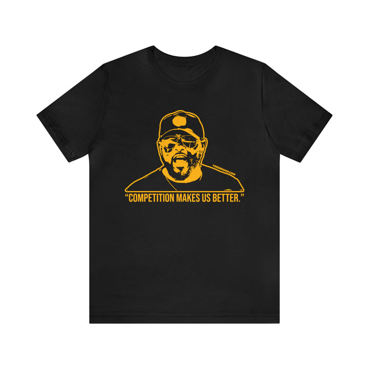 Competition Makes Us Better - Tomlin Quote Training Camp 2023 - Short Sleeve Tee T-Shirt Printify Black S 