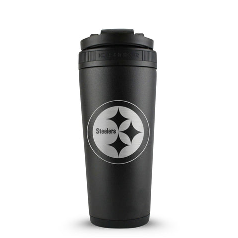 Officially Licensed Pittsburgh Steelers 26oz Ice Shaker - Black