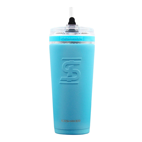 26oz Flex Bottle  Ice Shaker Caribbean Blue  