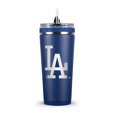 Los Angeles Dodgers Bottle – 26oz Flex Sports Bottle with Leak Proof Lid & Reusable Straw