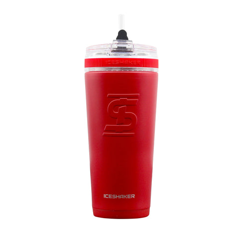 26oz Flex Bottle  Ice Shaker Red  