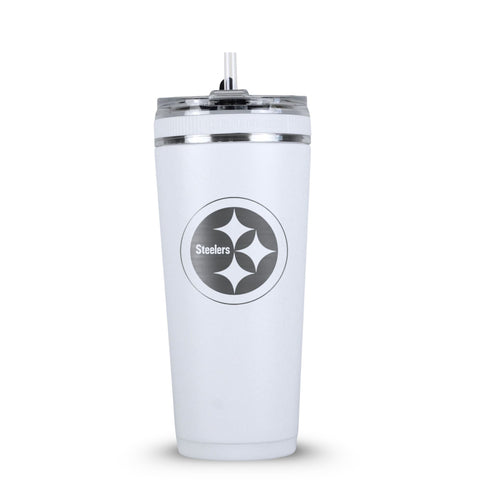 Pittsburgh Steelers Water Bottle – Official 26oz Sports Hydration Bottle With Reusable Straw