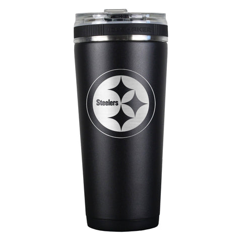 Officially Licensed NFL 26oz Flex Bottles Ice Shaker Pittsburgh Steelers