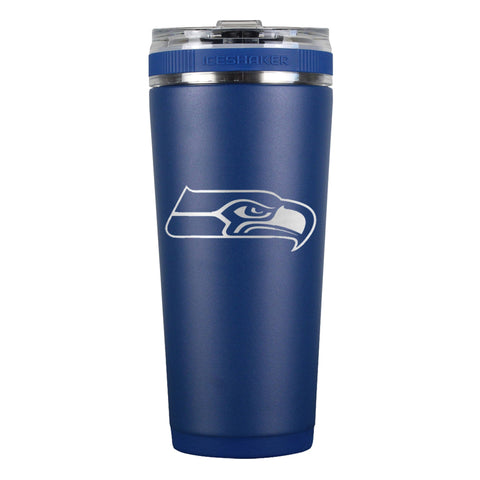 Officially Licensed NFL 26oz Flex Bottles Ice Shaker Seattle Seahawks