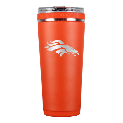 Officially Licensed NFL 26oz Flex Bottles Ice Shaker Denver Broncos