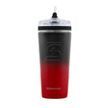 26oz Flex Bottle  Ice Shaker Red Black Ombre  