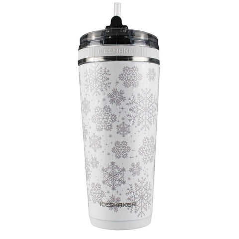 26oz Flex Bottle  Ice Shaker Snowflake  