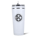 Officially Licensed Pittsburgh Steelers 26oz Flex Bottle Ice Shaker White