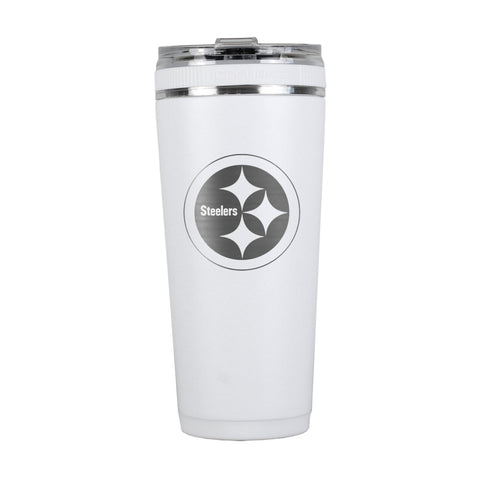 Officially Licensed Pittsburgh Steelers 26oz Flex Bottle - White  Ice Shaker   