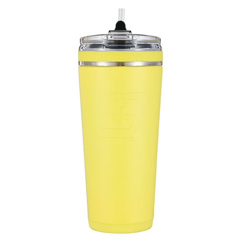 Officially Licensed Pittsburgh Pirates 26oz Flex Bottle - Yellow  Ice Shaker   