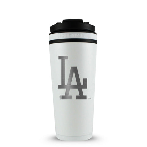 LA Dodgers Ice Shaker - 26oz Leak Proof Sports Hydration Bottle With Alternate Logo
