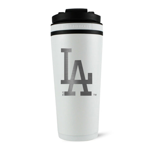 Officially Licensed Los Angeles Dodgers 26oz Ice Shaker (Alternate Logo) - White