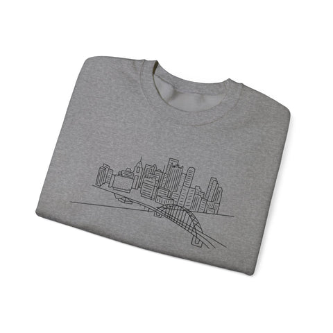 Pittsburgh Skyline - Heavy Blend™ Crewneck Sweatshirt