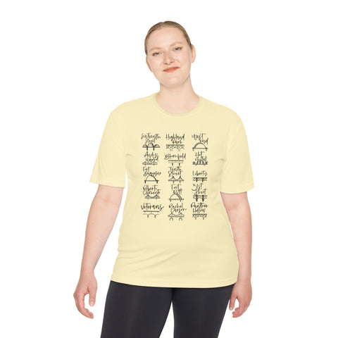 Pittsburgh Bridges Doodle - Sport-Tek Unisex Moisture Wicking Tee