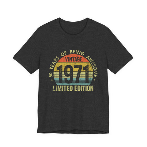 Vintage 1971 Awesome - Unisex Jersey Short Sleeve Tee