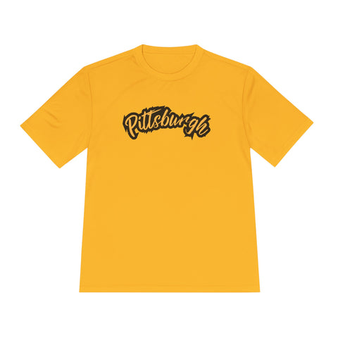 Pittsburgh Grunge - Sport-Tek Unisex Moisture Wicking Tee