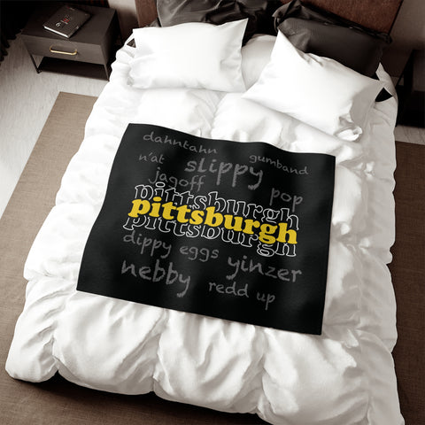 Pittsburgh Yinzerisms - Sweatshirt Blanket