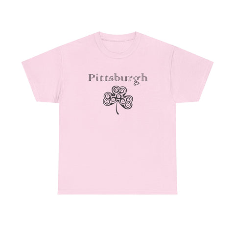 Pittsburgh Irish Clover - Unisex Heavy Cotton Tee