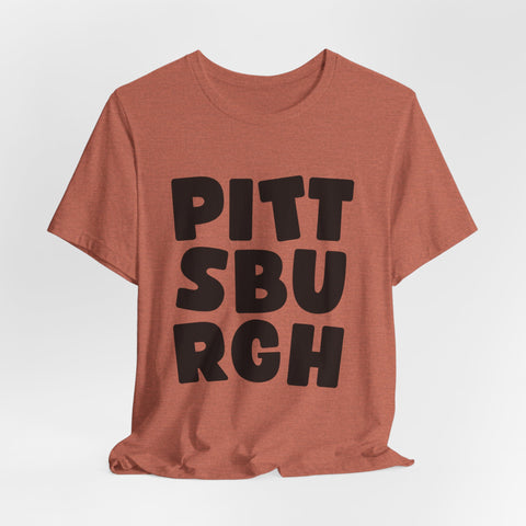 Vintage Pittsburgh Bold - Unisex Jersey Short Sleeve Tee