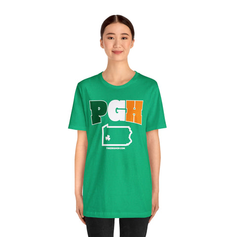 PGH Series Irish Flag - St. Patty's Day - Short Sleeve T-Shirt T-Shirt Printify   