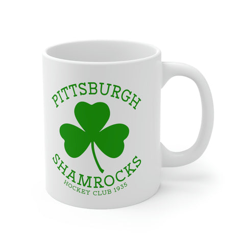 Pittsburgh Shamrocks Mug 11oz  Vintage Ice Hockey   