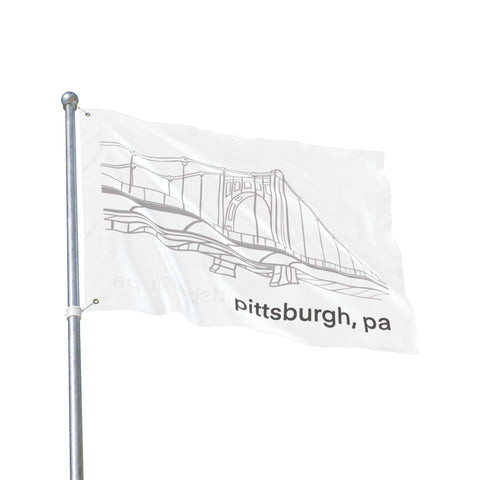 Clemente Bridge - Double Sided Flag