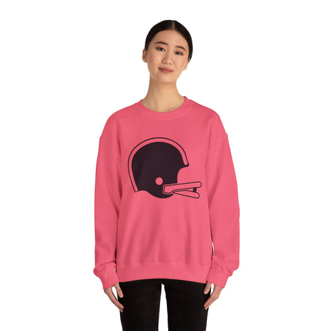 Classic Retro Football Helmet - Heavy Blend™ Crewneck Sweatshirt