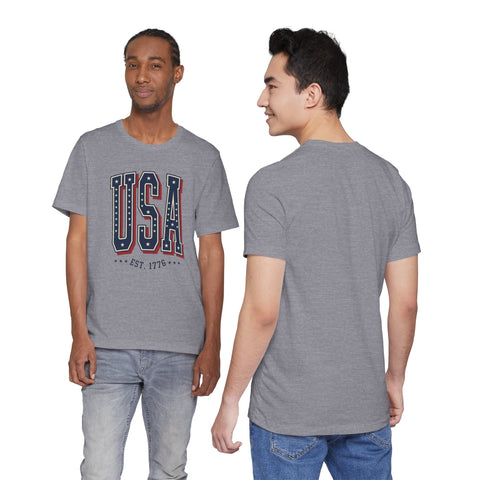 USA vintage varsity tee | 4th of July patriotic graphic