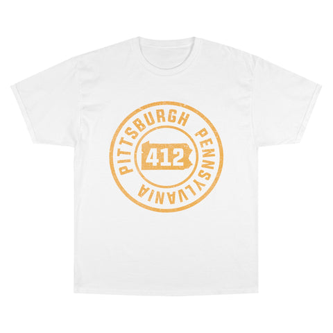 412 Pittsburgh Stamp - Champion T-Shirt