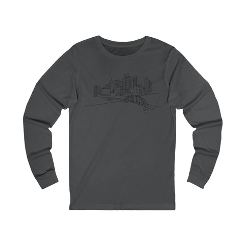 Pittsburgh Skyline - Unisex Long Sleeve Tee