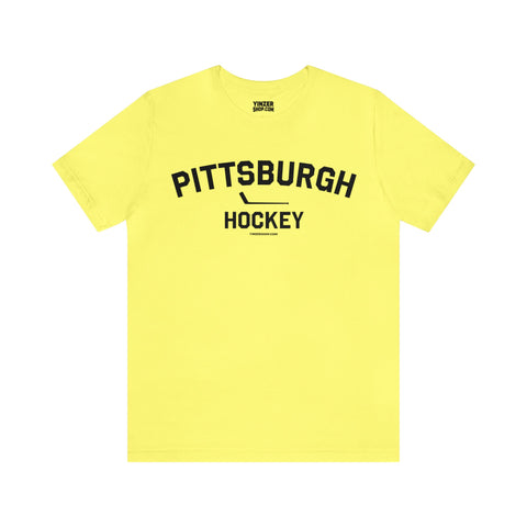 Pittsburgh Hockey - Collegiate Style - Short Sleeve Tee T-Shirt Printify Yellow S 