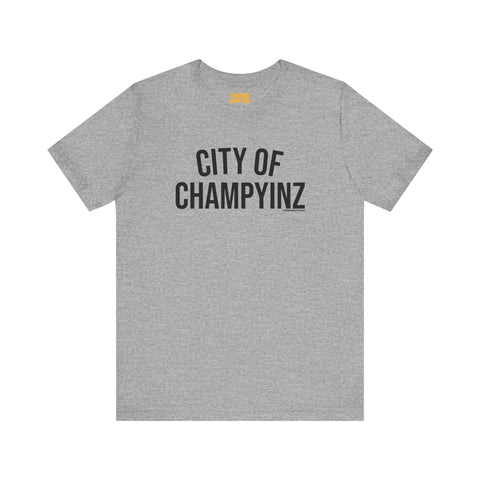 City of ChampYINZ - Short Sleeve Tee T-Shirt Printify Athletic Heather S 