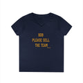 Bob Please Sell the Team - Ladies' V-Neck T-Shirt V-neck Printify S Navy