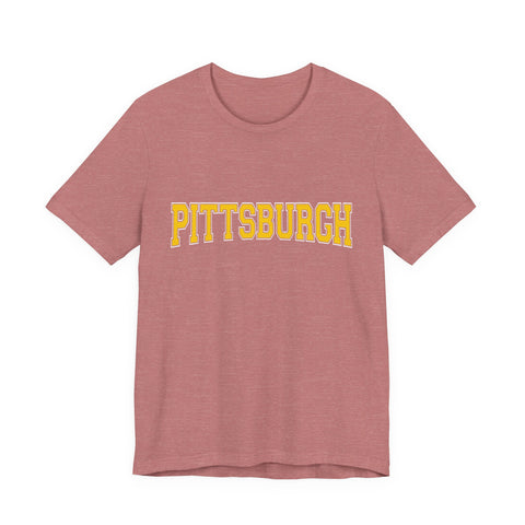 Pittsburgh Varsity Letters - Short Sleeve T-Shirt