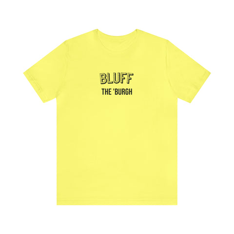 Bluff  - The Burgh Neighborhood Series - Unisex Jersey Short Sleeve Tee T-Shirt Printify Yellow S 