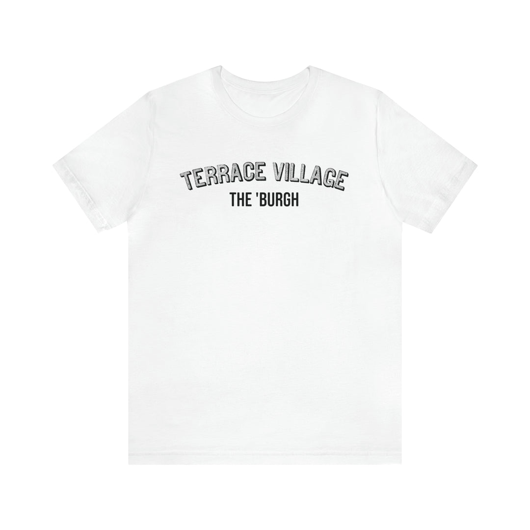 Terrace Village - The Burgh Neighborhood Series - Unisex Jersey Short Sleeve Tee T-Shirt Printify White S 